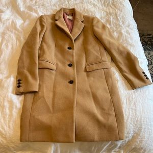 J. Crew. Wool Coat Tan Beige